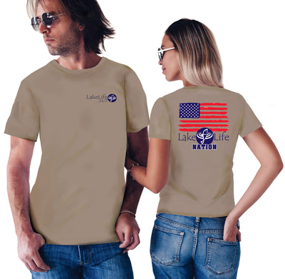 LakeLife 24/7® Flag T-Shirt - Short Sleeve