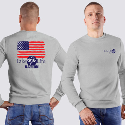 LakeLife 24/7® Sweatshirt - Flag design